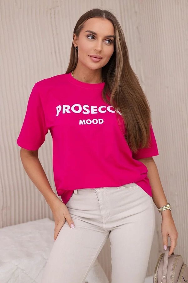 Kesi Cotton blouse Prosecco Mood fuchsia