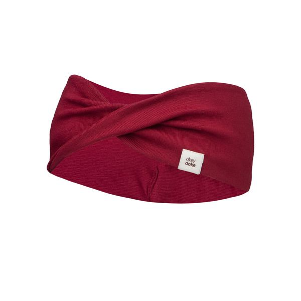 DOKE Cotton DOKE headband with cross burgundy