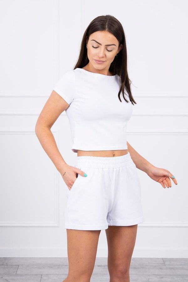 Kesi Cotton set with shorts white