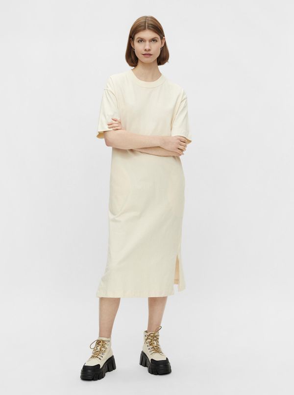 Pieces Cream Basic Dress Pieces Talula - Women