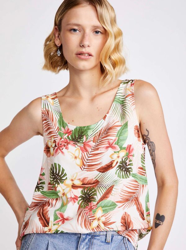 Vero Moda Cream floral top VERO MODA Easy - Women