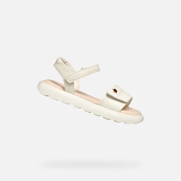 GEOX Cream Girls Sandals Geox Puffypop - Girls