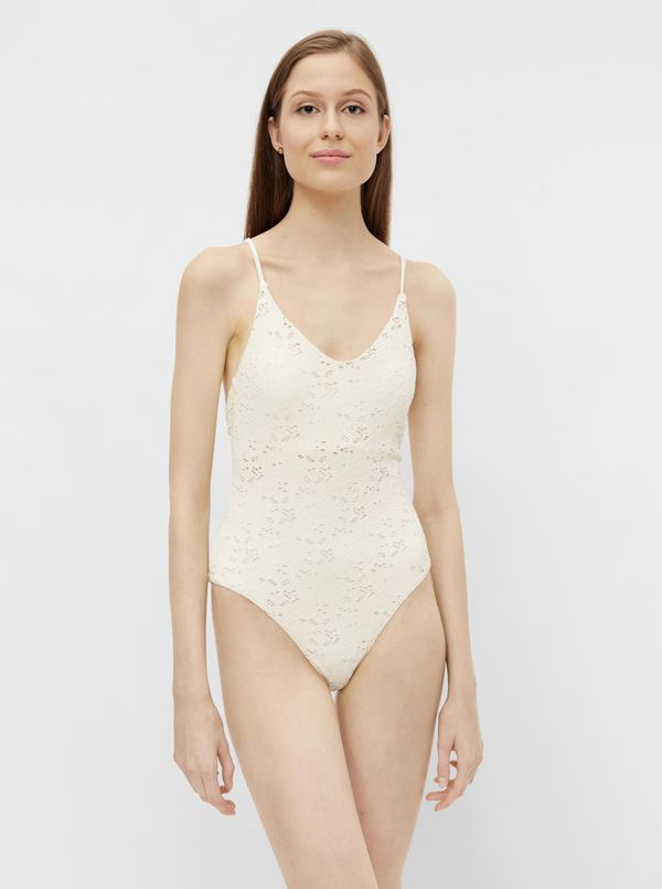 Pieces Cream Lace One-Piece Swimsuit Pieces Greta - Women