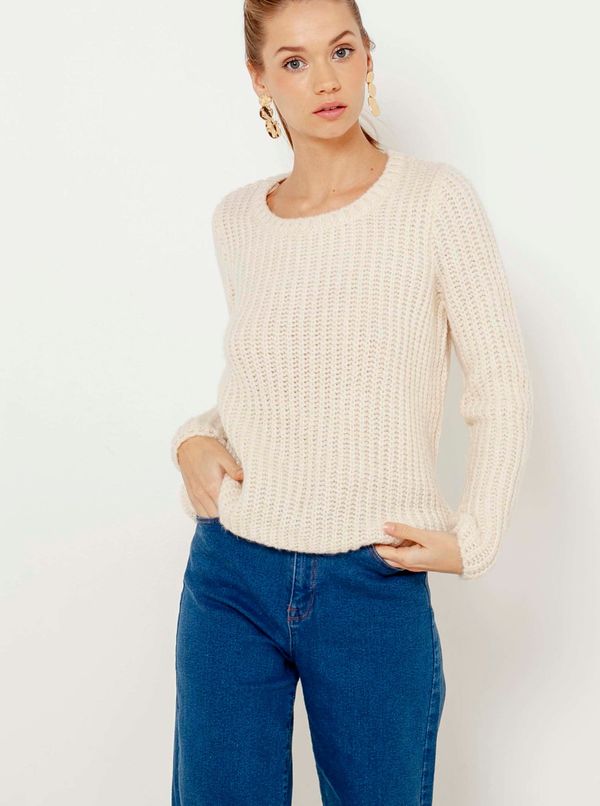 CAMAIEU Cream light sweater CAMAIEU - Women