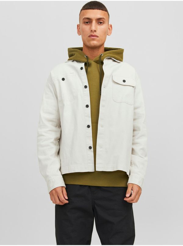 Jack & Jones Cream Men's Outerwear Jack & Jones Ben - Men