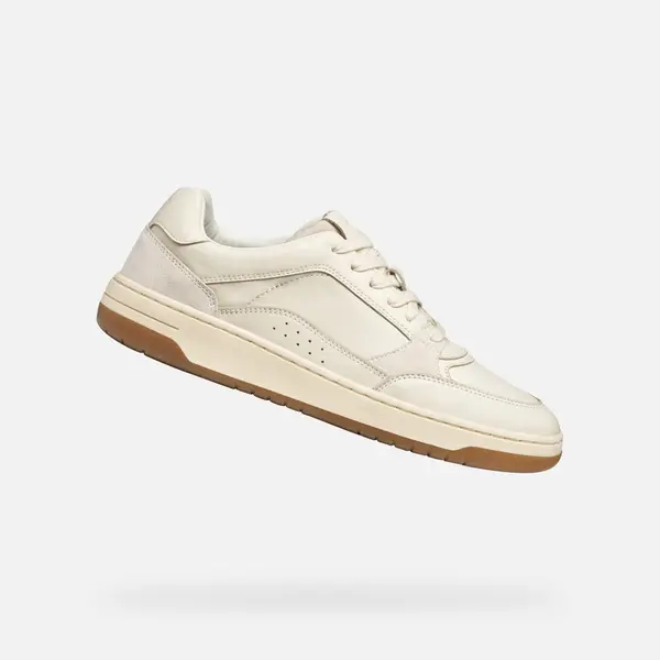 GEOX Cream men's sneakers Geox Sedral Court - Men's