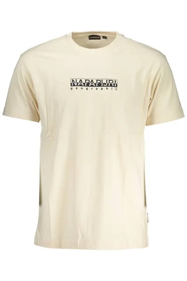 Napapijri Cream Men's T-Shirt NAPAPIJRI - Men