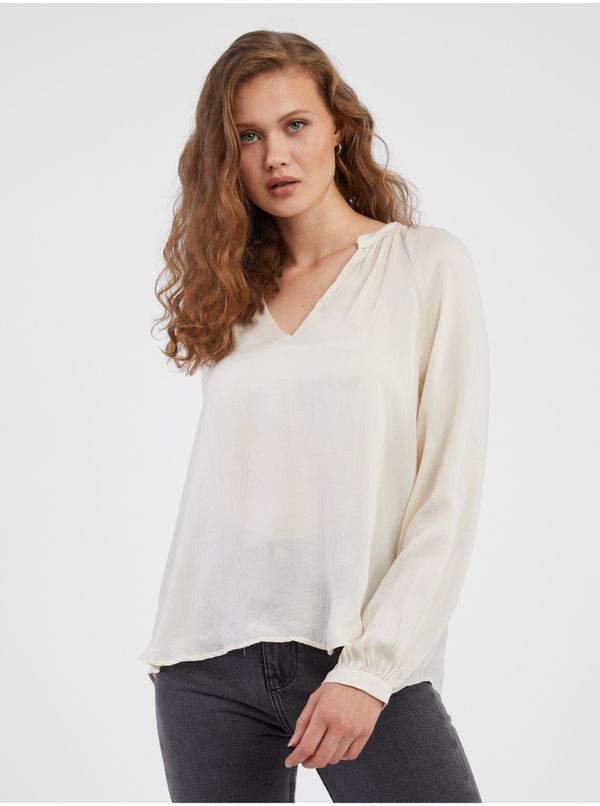 AWARE by VERO MODA Cream Women's Blouse AWARE by VERO MODA Sunny - Women