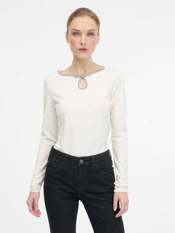 Orsay Cream women's blouse with long sleeves ORSAY - Ladies