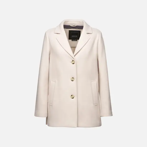 GEOX Cream Women's Coat Geox Doralea - Women's