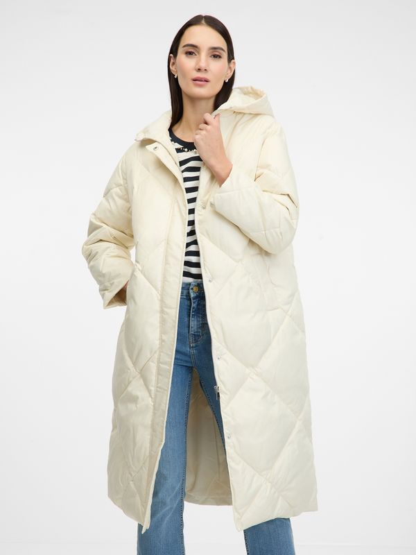 Orsay Cream women's quilted down coat ORSAY - Women's