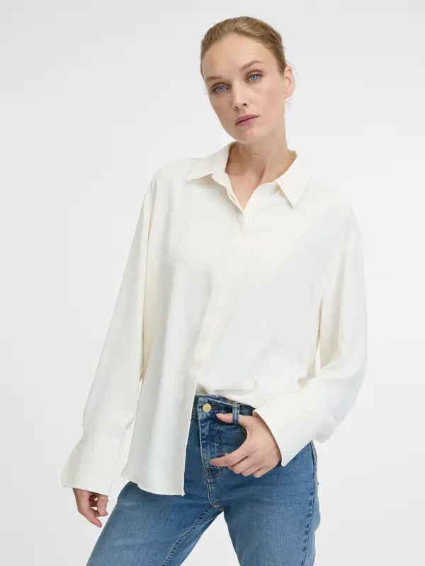 Orsay Cream Women's Shirt ORSAY - Women's