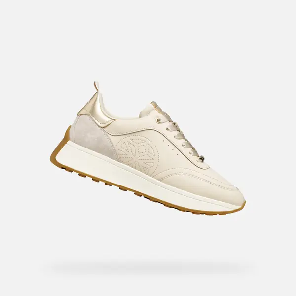 GEOX Cream women's sneakers Geox Amabel - Women's