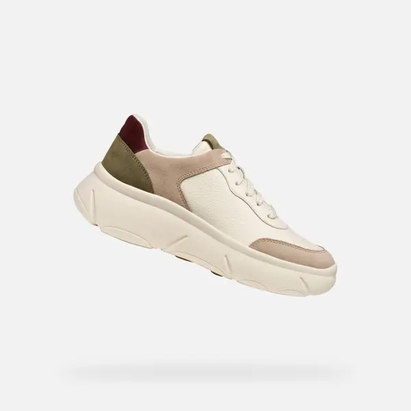 GEOX Cream women's sneakers Geox Nebula 2.0 - Women's