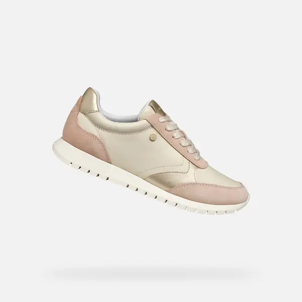 GEOX Cream women's sneakers Geox Sukie 2.0 - Women's