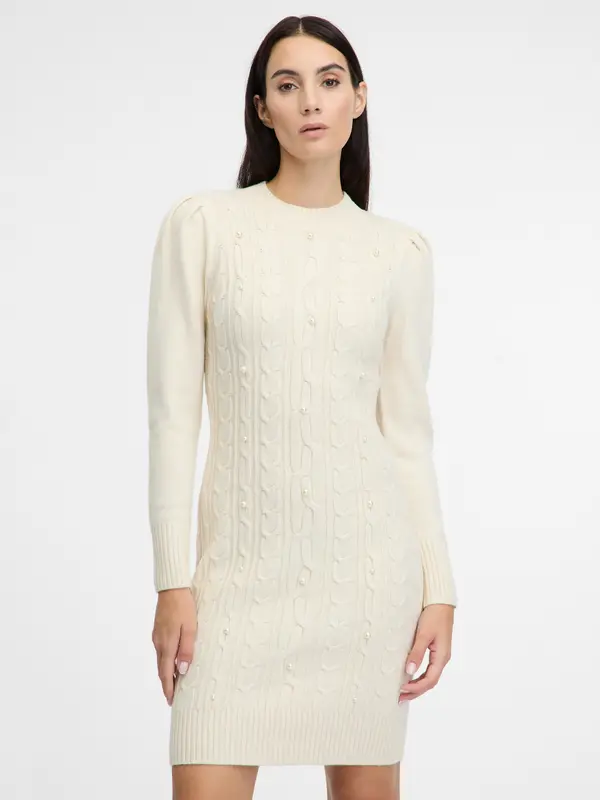 Orsay Cream Women's Sweater Dress ORSAY - Women's