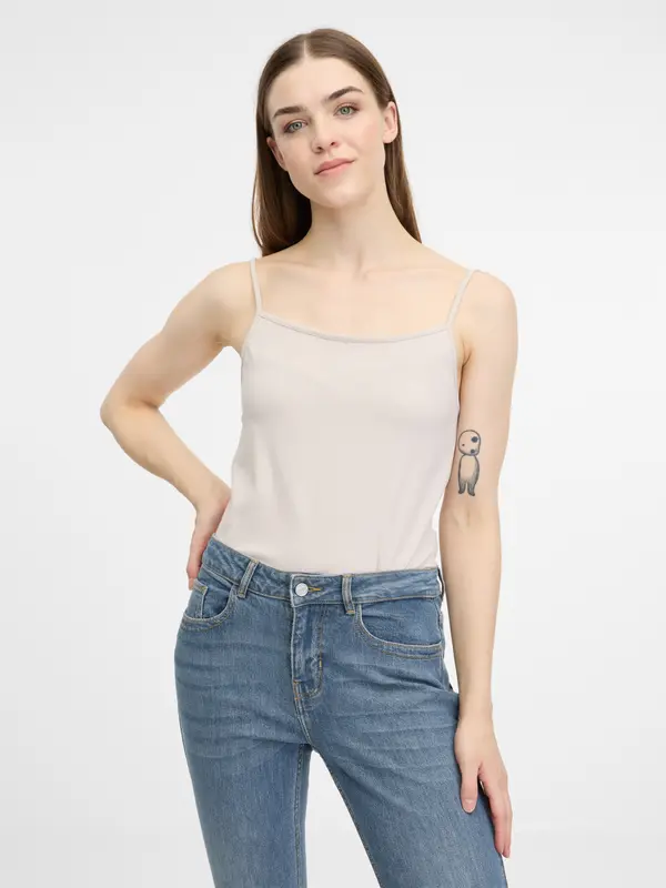Orsay Cream Women's Tank Top ORSAY - Women's