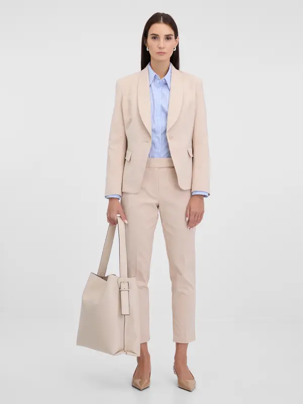 Orsay Cream women's trousers ORSAY - Women's