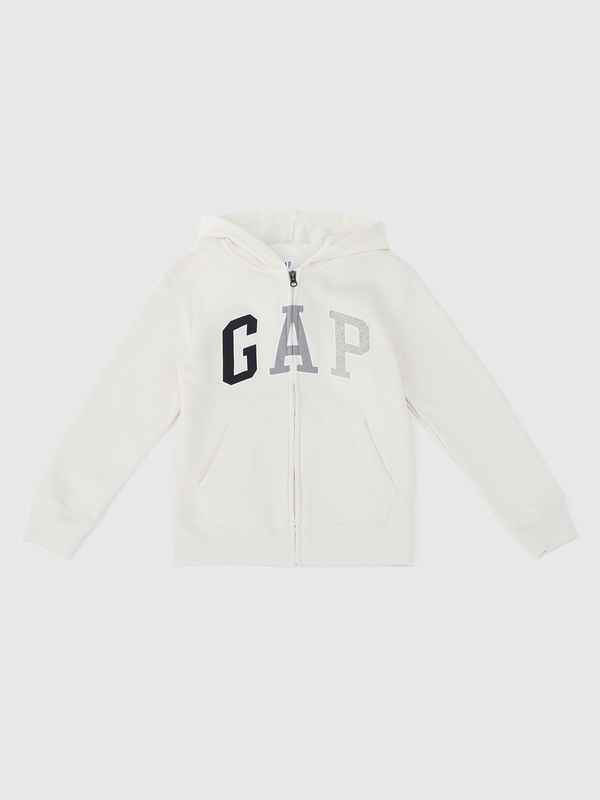 GAP Creamy boys' zip-up hoodie GAP