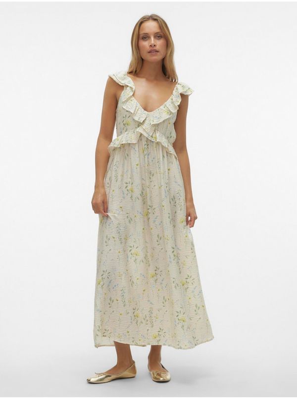 Vero Moda Creamy women's floral maxi dress Vero Moda Josie