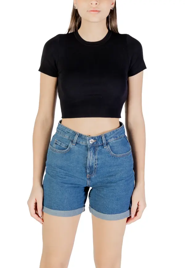 Jacqueline de Yong Črn kratek top Jacqueline De Yong