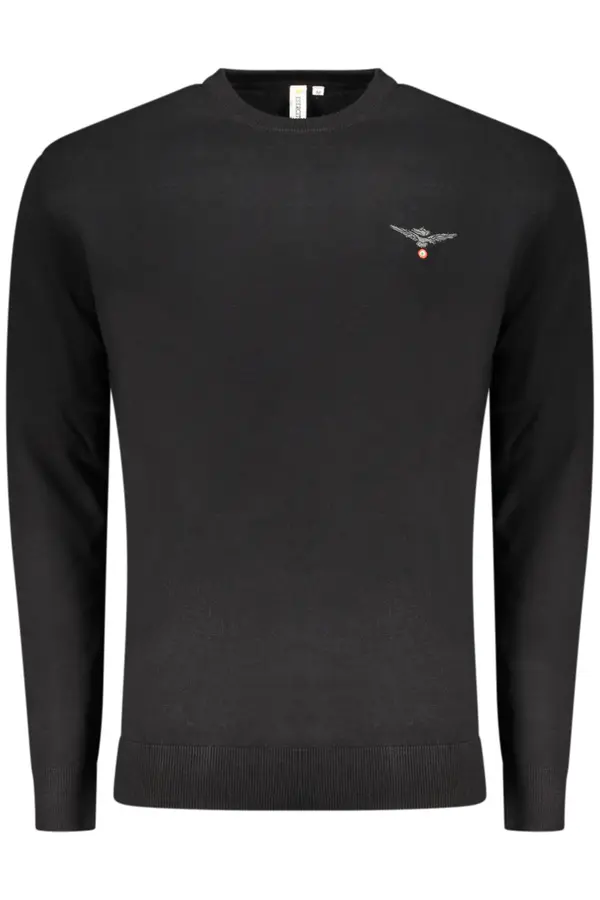 ACCADEMIA MILITARE Črn moški pulover Accademia Militare