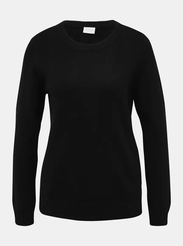 Vila Clothes Črn osnovni pulover VILA Viril