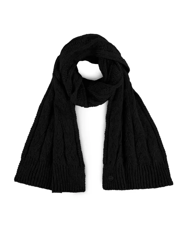 VUCH Črn pleten šal Sheron