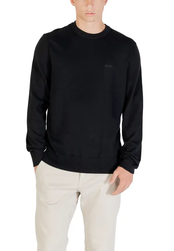Boss Črn pulover Boss Maglia