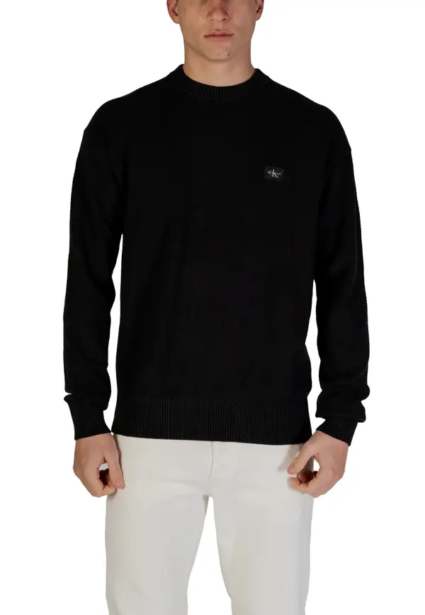 Calvin Klein Črn pulover Calvin Klein Jeans
