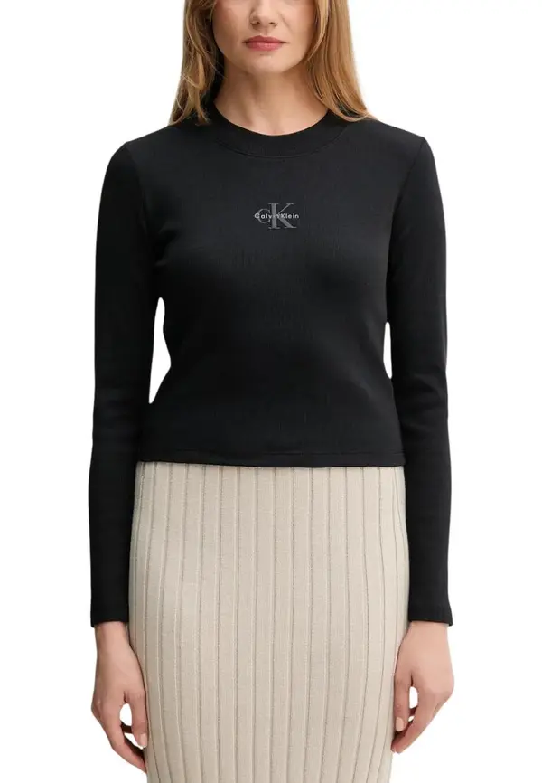 Calvin Klein Črn pulover Calvin Klein