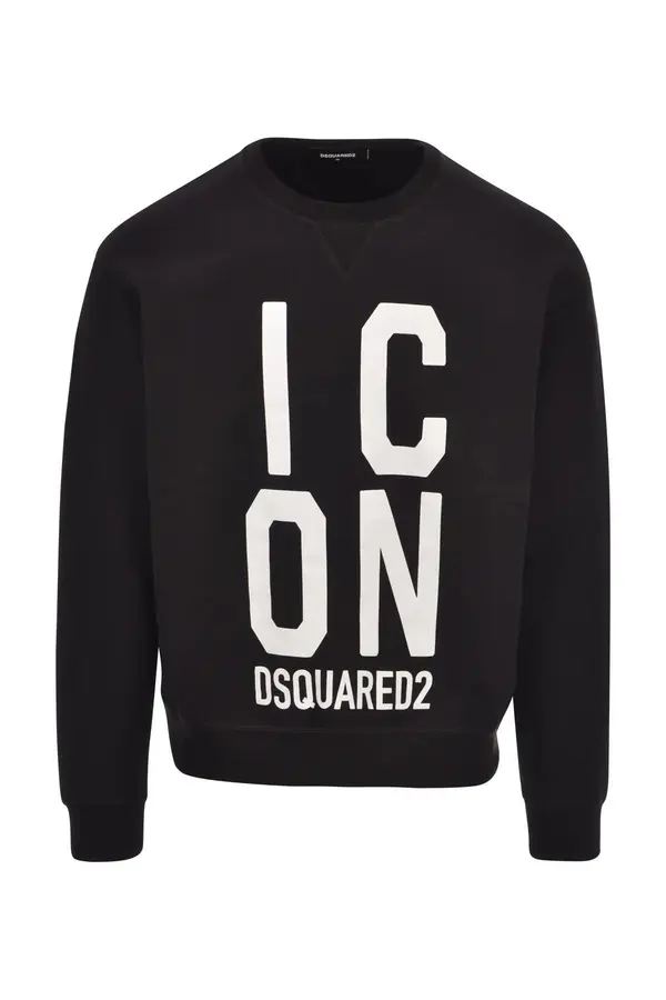 Dsquared Črn pulover Dsquared2 ICON