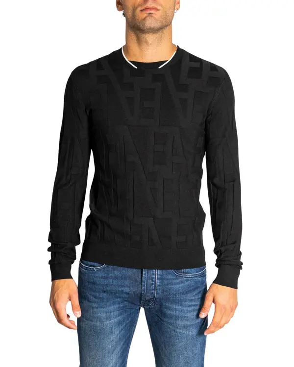 Emporio Armani Črn pulover Emporio Armani