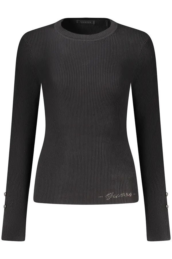 GUESS JEANS Črn pulover GUESS JEANS