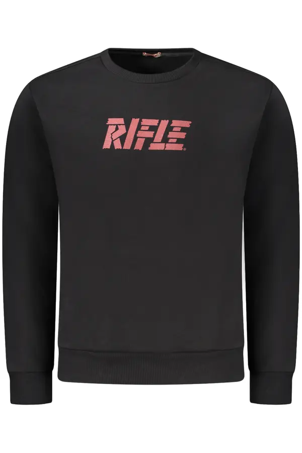 Rifle Črn pulover RIFLE brez zadrge