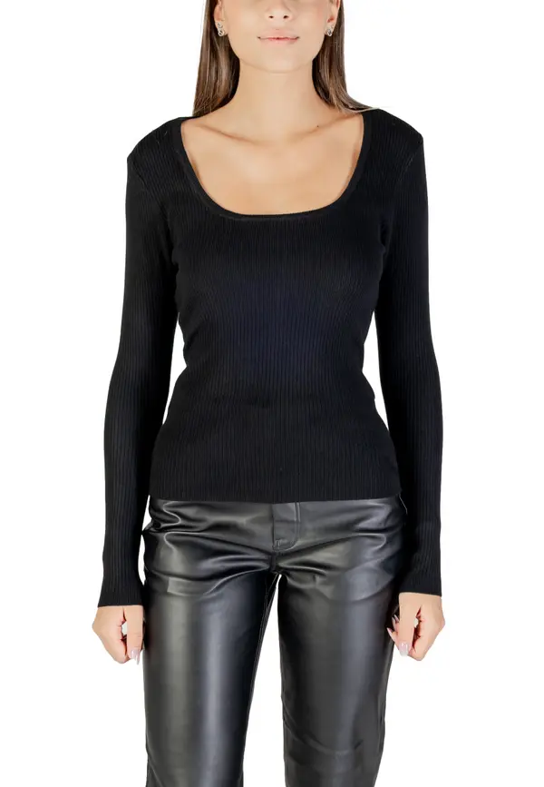 Morgan De Toi Črn pulover s čipko na hrbtu