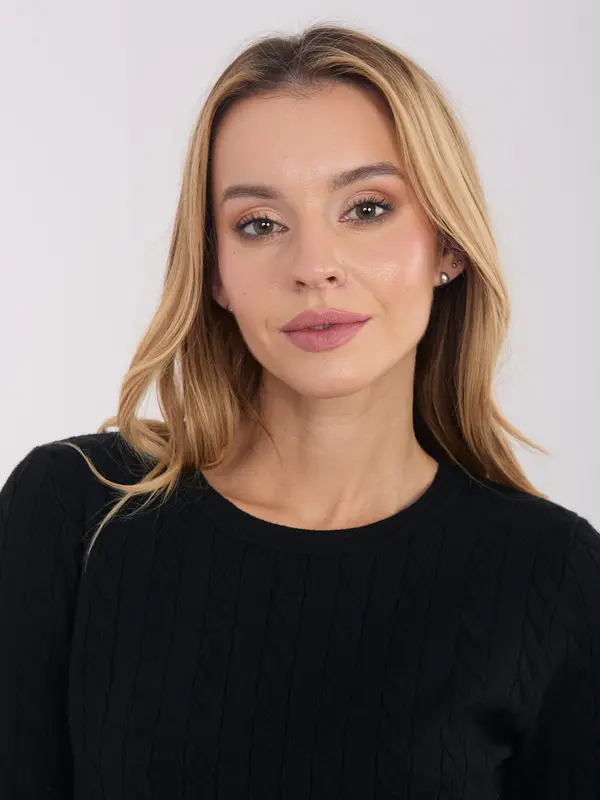 Factory Price Črn pulover s kratkimi rokavi