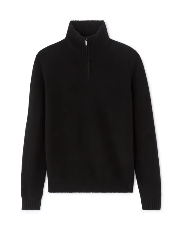 Celio Črn pulover z ovratnikom Celio Metruck