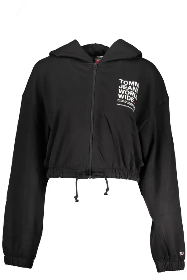 Tommy Hilfiger Črn pulover z zadrgo Tommy Hilfiger