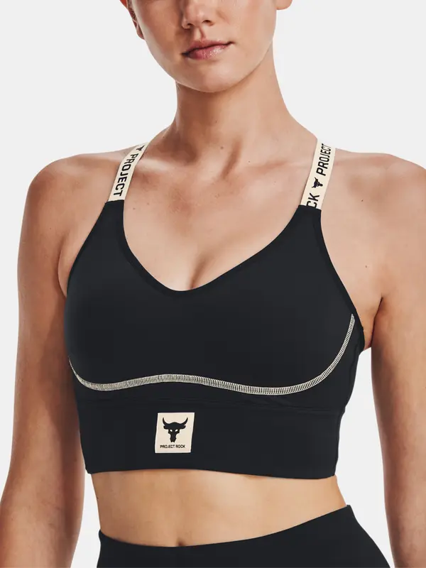 Under Armour Črn športni modrček Under Armour Project Rock