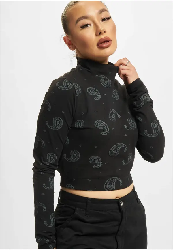 Rocawear Črn top z dolgimi rokavi