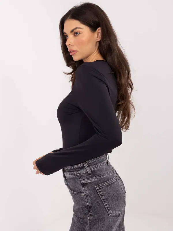 Sublevel Črna bluza z dolgimi rokavi