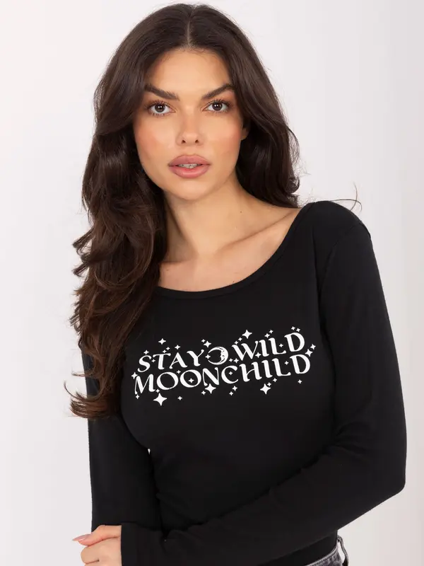 Factory Price Črna bluza z napisom