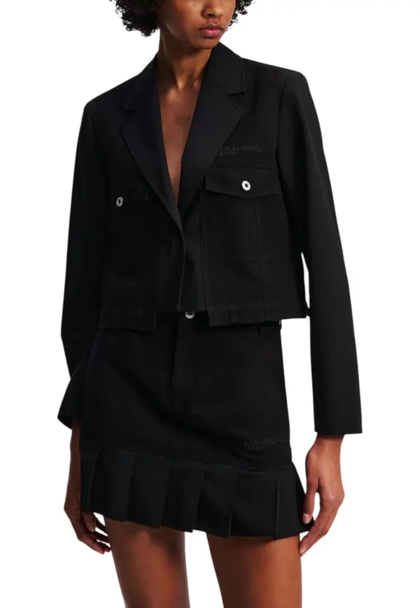 Karl Lagerfeld Jeans Črna jakna in krilo Karl Lagerfeld