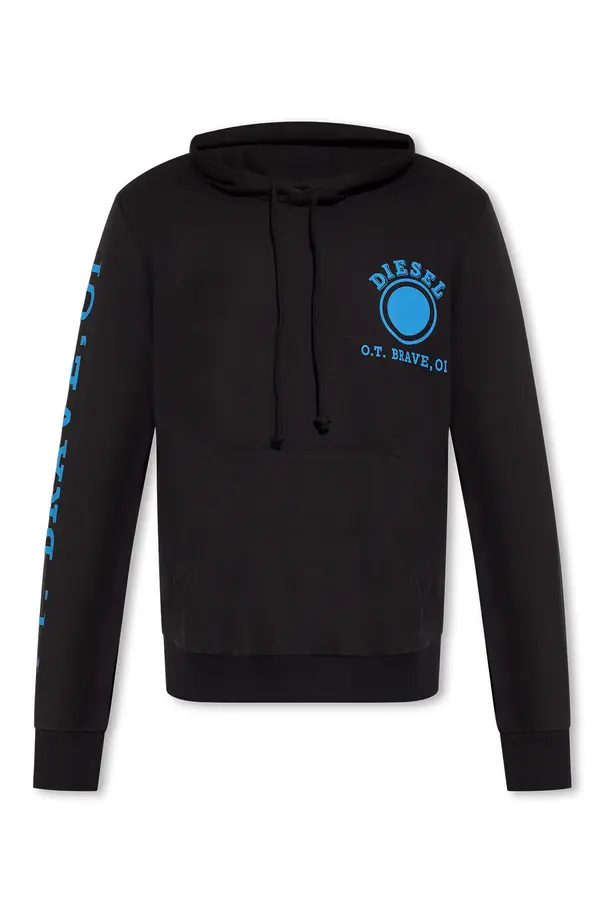 Diesel Črna jopa Diesel s potiskom