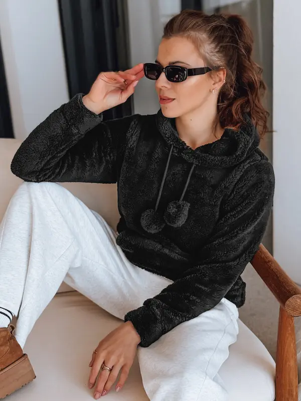 DStreet Črna jopa s kapuco