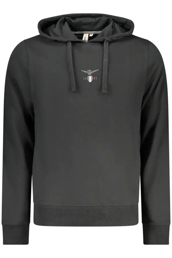 ACCADEMIA MILITARE Črna jopa s kapuco