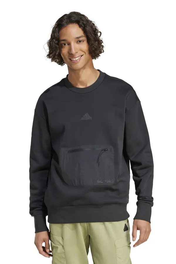 Adidas Črna jopa s kapuco Adidas