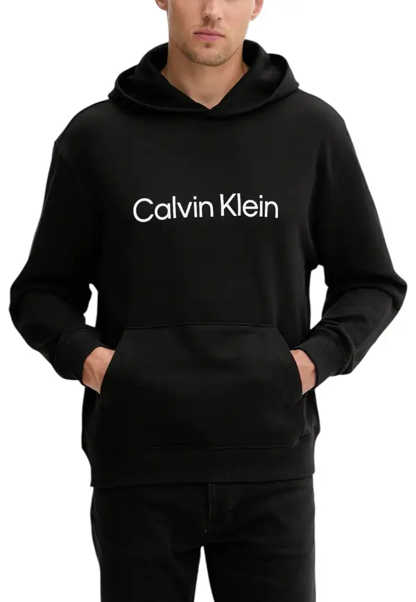 Calvin Klein Črna jopa s kapuco Calvin Klein