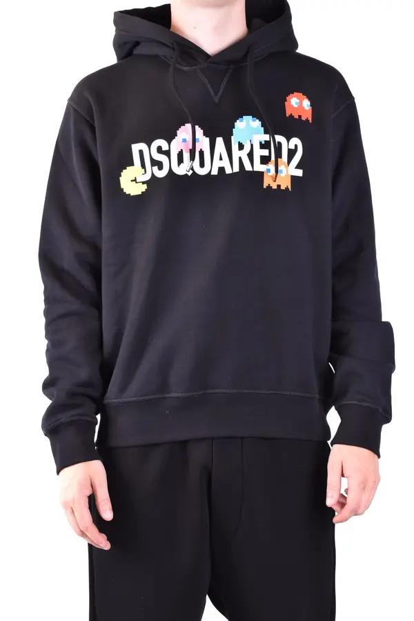 Dsquared2 Črna jopa s kapuco Dsquared2